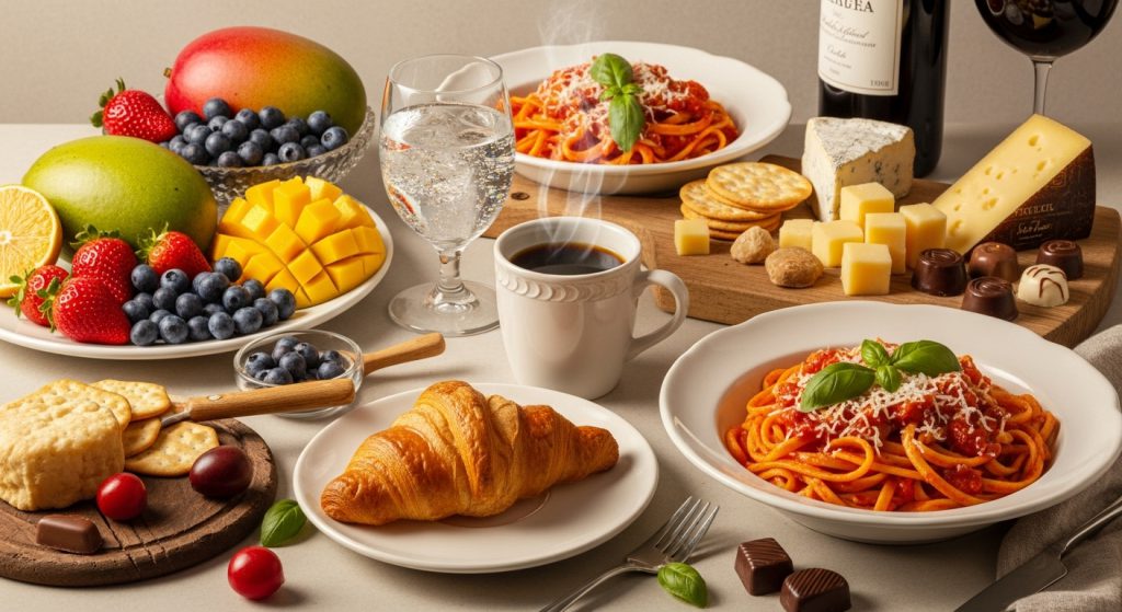 Abundant European Breakfast Spread